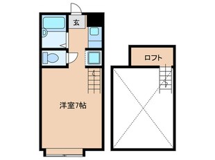 フェリスカーサ片江の物件間取画像